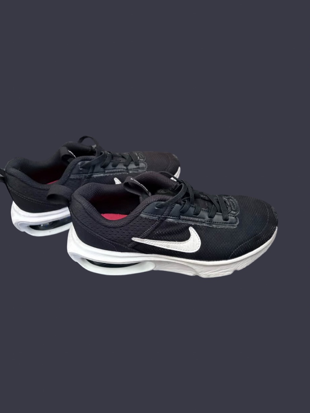 Nike Black and White Men’s Athletic Shoes with Pink Lining
